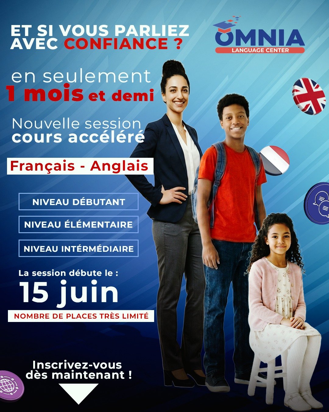 formation 45 jours français anglais